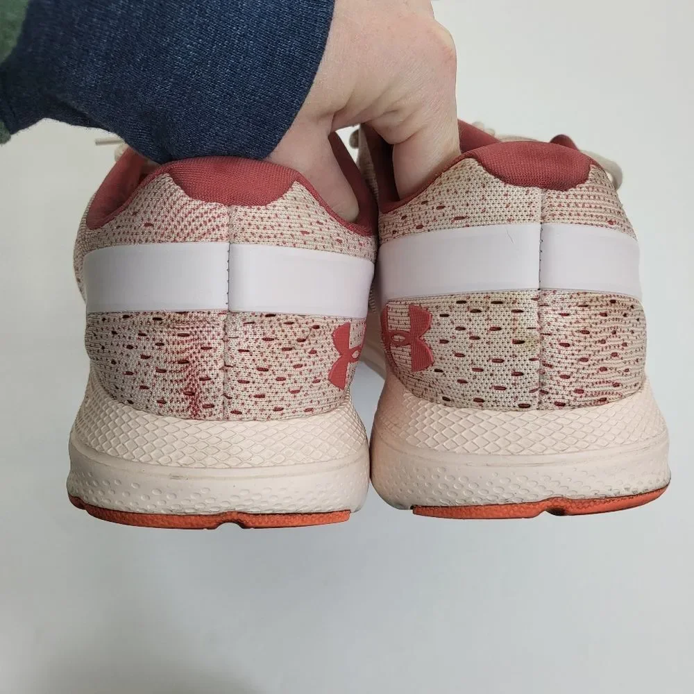 Under Armour Women's Light Pink Charged Impulse Running Sneakers 9.5 - Picture 4 of 9